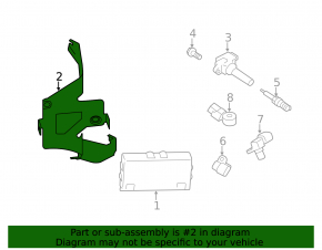 Bracket of the ECU unit of the engine computer Subaru Forester 17-18 SJ 2.5