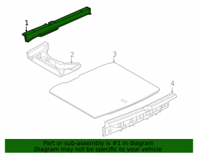 Front trunk floor lining VW Taos 22-25