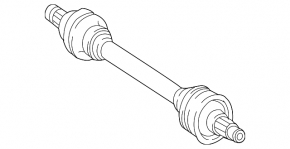 Drive axle shaft rear right Infiniti QX30 17-19