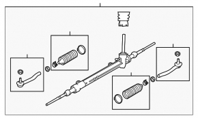 Nissan Leaf 13-17 Power Steering Rack