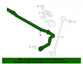 Front stabilizer Toyota Prius 50 Prime 17-22