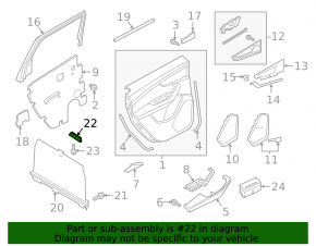 Right curtain mounting hook for Audi Q7 16-26 black