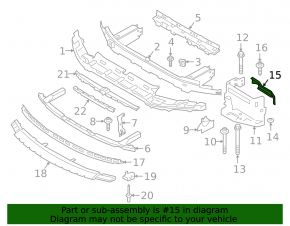 Left eyepiece bracket BMW 5 G30 17-23