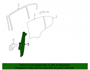 Window lifter with motor rear left BMW 3 F30 12-18