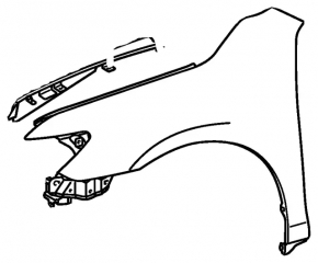Front left fender Toyota Camry v40