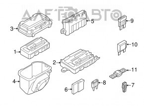 BMW 335i e92 12-13 underhood fuse box