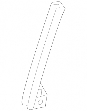 Rear left door glass guide for Toyota Prius 30 10-15