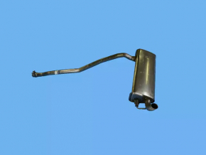 Muffler rear part with barrel Jeep Renegade 15- awd dented, rusty