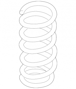 Rear left spring Audi Q7 4L 10-15
