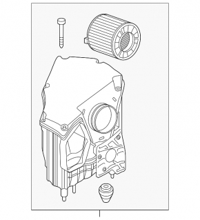 Air filter housing Audi Q5 80A 18-24 3.0T