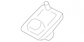 Hyundai Sonata 20-26 driver's sun visor mounting hook, gray