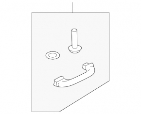 Ceiling handle front right Kia Forte 20-24 gray
