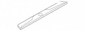 Door sill trim front left outer Hyundai Elantra UD 11-16 black