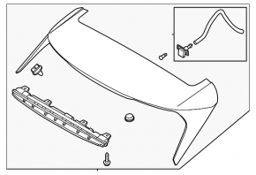 Kia Sportage 23-26 trunk spoiler