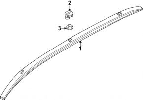 Left roof rail for Hyundai Kona 24-26