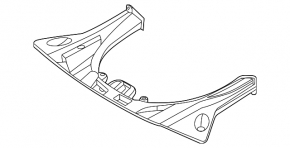 Lower front bumper bracket for Porsche Taycan 20-26
