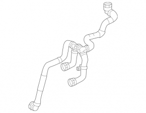 Cooling system hose for Mercedes W167 GLE 450 20-23 with sensor