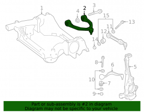 Upper front left control arm Mercedes C-class W205 43 AMG 17-21