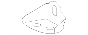 Headlight bracket left Mercedes W213 E 17-23