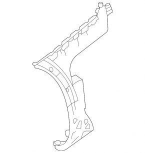 Rear bumper mount, outer left, Mercedes GLC 20-22