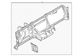Under-torpedo tube reinforcement Lincoln MKC 15-