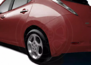 Mud flaps set 4pcs Nissan Leaf 11-17 AVTM