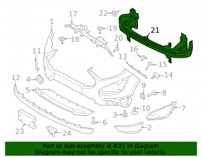 Front Bumper Reinforcement Ford Ecosport 18-22 USA