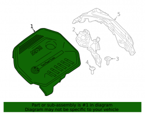 Engine Cover BMW 7 G11 G12 16-19 B58