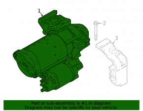 Starter BMW 5 G30 17-20 3.0T
