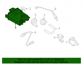 Carbon canister absorber assembly Nissan Sentra 13-19 1.6 1.8