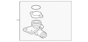 Upper fuel pipe with filler neck Honda HR-V 16-22