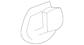 Black lower arch trim cap for Chevrolet Volt 16-19