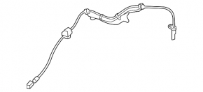 ABS sensor rear left Subaru Impreza 17-23 GK