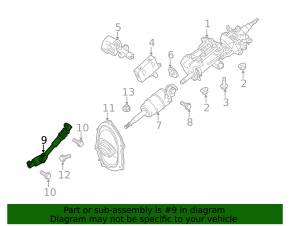 Lower steering joint Lexus LX570 11-21