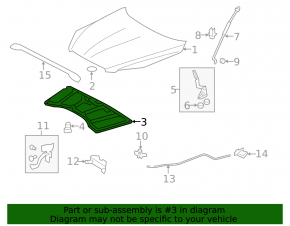 Toyota RAV4 06-12 Hood Insulation