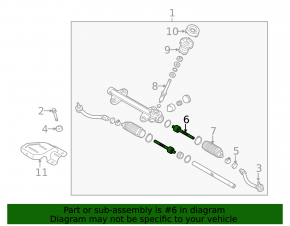 Steering rod left Kia Forte 4d 14-18 CTR