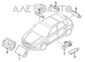 Antenna keyless rear VW Atlas 18-
