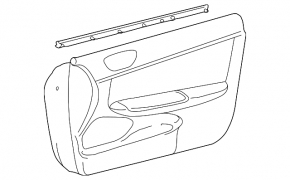 Door trim card front left beige Toyota Camry v30 2.4