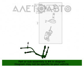 Gear shift cable Fiat 500 12-17 manual
