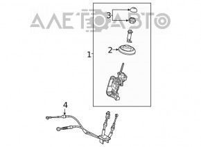 Gear shift cable Fiat 500 12-17 manual