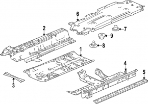 Front right underbody protection Honda Accord 23-