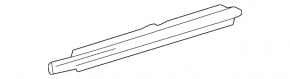 Molding door-glass central rear right Lexus GS300 GS350 GS430 GS450h 06-11 chrome scratches