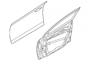 Door bare front left Hyundai Elantra AD 17-20
