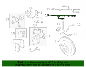 ABS sensor wire rear left Audi Q7 4L 10-15