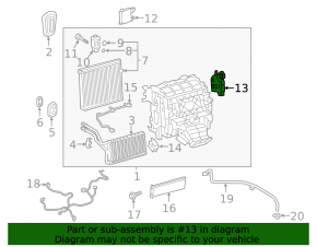 Actuator motor heater ventilation Toyota Prius 50 16-22