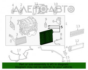 Toyota Highlander 20- Evaporator