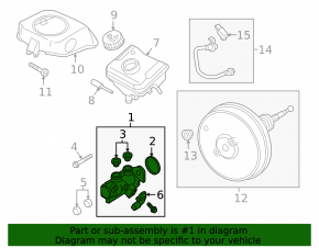 Audi A4 B9 17-25 Brake Master Cylinder