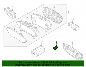 Front Panel Light Sensor Kia Niro 17-22 HEV, PHEV