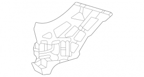 Front bumper bracket right Mercedes W167 GLE 350 450 20-23