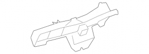 Rear left door handle mechanism Mercedes GLS-class X166 13-19